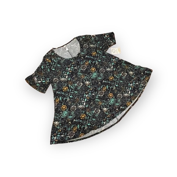 3XL LuLaRoe Perfect A-line Flowy Tee NEW Gorgeous Floral XXXLarge 26-30 - Picture 2 of 3